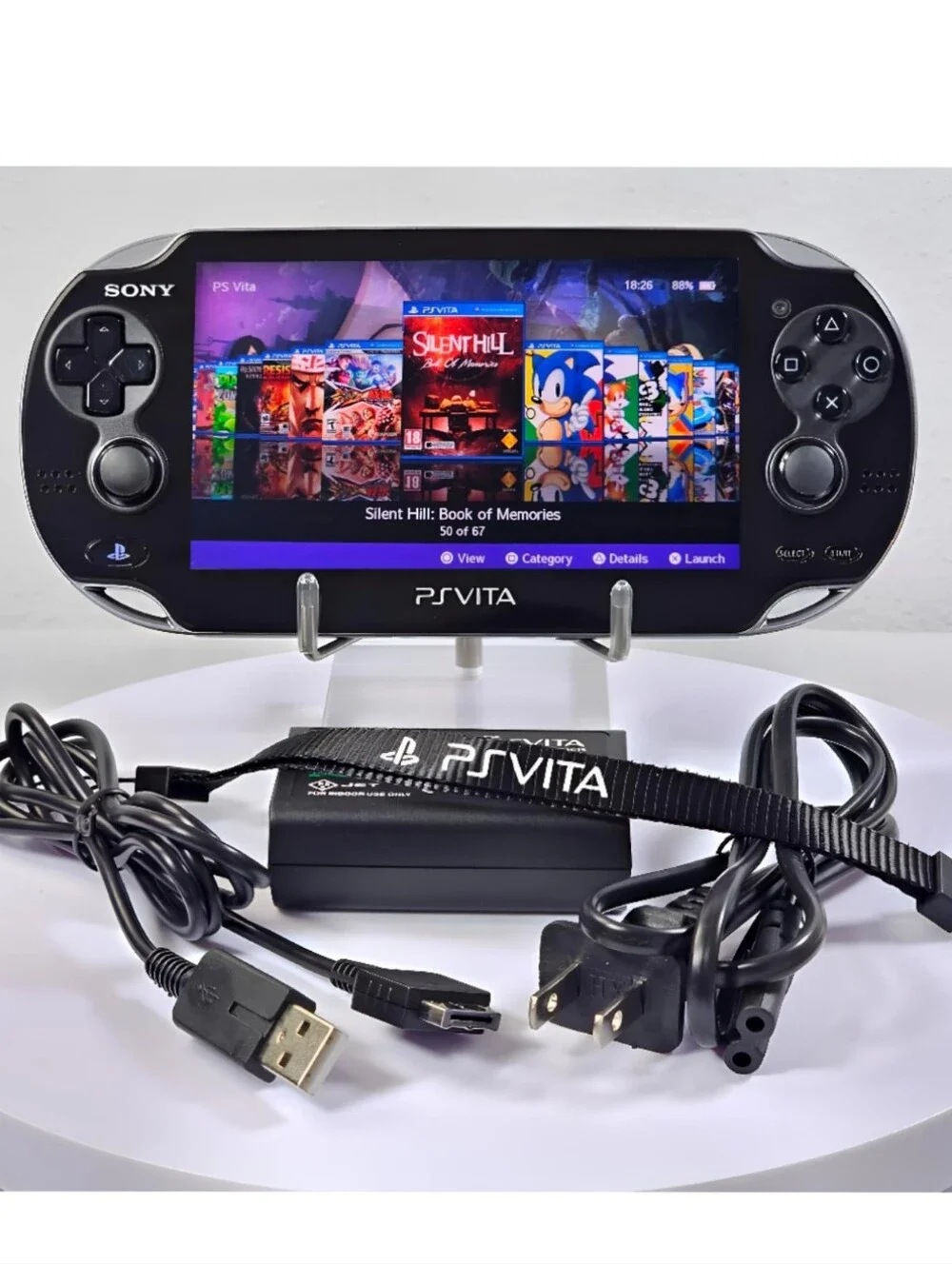 Sony PS Vita OLED 1100 Black Model | Plug & Play | Accessories & content